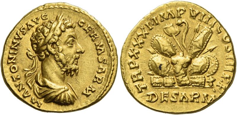 Marcus Aurelius augustus, 161 – 180. 
Aureus, Roma 176-177, AV 6.95 g. M ANTONI...