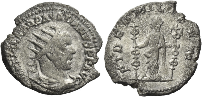 Pacatianus, 248 – 249. 
Antoninianus, Viminacium circa 248-249, AR 3.83 g. IMP ...