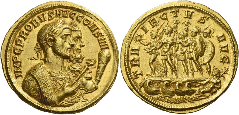 Probus, 276-282. 
Medallion 281, AV 26.05 g. IMP C PROBVS AVG CONS IIII Jugate ...