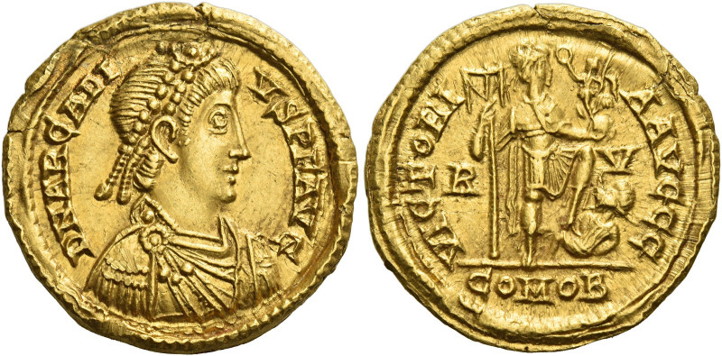 Arcadius, 383 – 408. 
Solidus, Ravenna 402-408, AV 4.44 g. D N ARCADI – VS P F ...