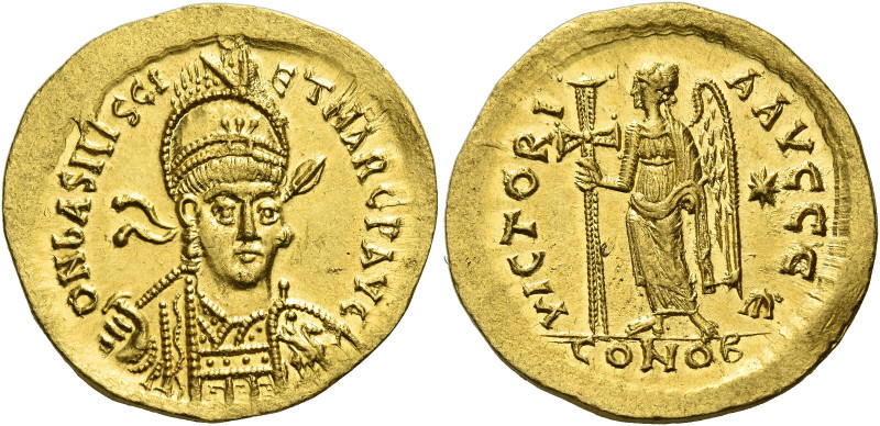 Basiliscus and Marcus, 475 – 476. 
Solidus, Constantinople circa 475-476, AV 4....