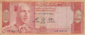 Afghanistan, 500 Afghanis, 1961, FINE, p40Aa
Split, bands, rips and stains
Estimate: USD 20-40