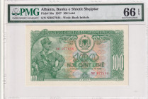Albania, 100 Leke, 1957, UNC, p30a
PMG 66 EPQ
Estimate: USD 30-60