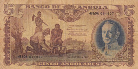 Angola, 5 Angolares, 1947, FINE(+), p77
There are stains and split
Estimate: USD 60-120