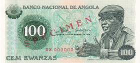 Angola, 100 Kwanzas, 1976, UNC, p111s, SPECIMEN
Estimate: USD 20-40