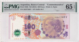 Argentina, 100 Pesos, 2013, UNC, p358b
PMG 65 EPQ, Commemorative banknote
Estimate: USD 25-50