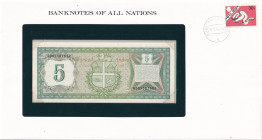 Aruba, 5 Florin, 1986, UNC, p1, FOLDER
In its stamped and stamped special envelope.
Estimate: USD 25-50