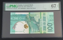 Aruba, 100 Florin, 2019, UNC, p24a
PMG 67, High condition
Estimate: USD 160-320