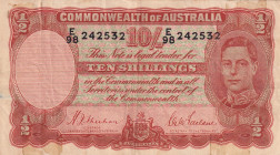 Australia, 10 Shillings, 1939/1952, VF, p25a
Estimate: USD 25-50