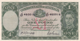 Australia, 1 Pound, 1938/1952, XF, p26b
King George VI Portrait, Light stained
Estimate: USD 40-80