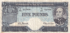 Australia, 5 Pounds, 1960/1965, VF, p35a
Stained
Estimate: USD 25-50