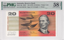 Australia, 20 Dollars, 1979, AUNC, p46c
PMG 58 EPQ
Estimate: USD 75-150