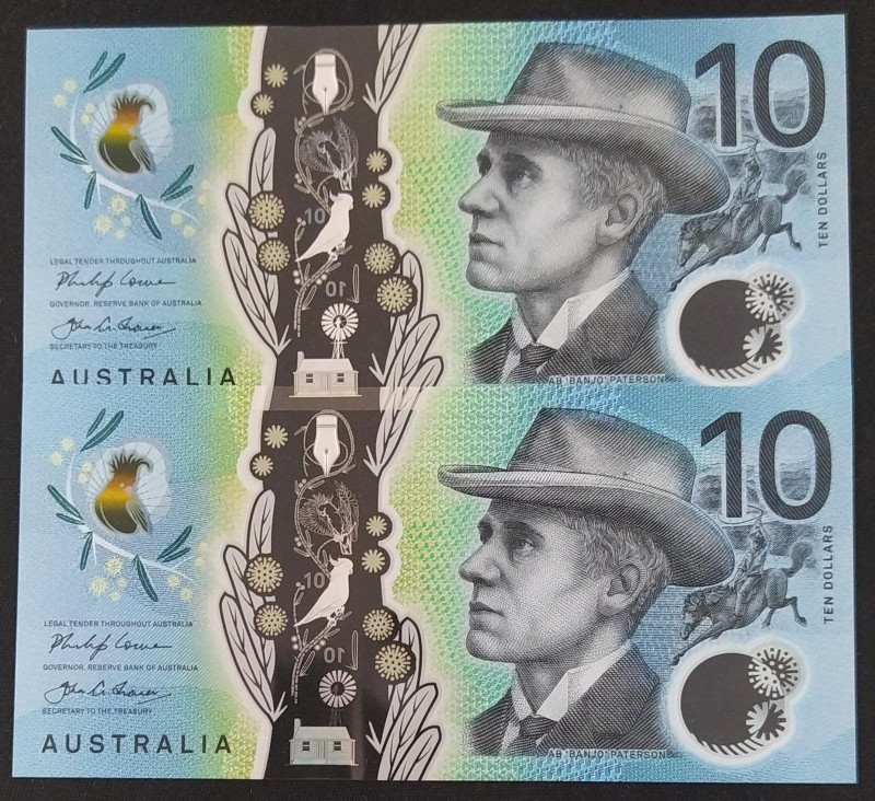 Australia, 10 Dollars, 2017, UNC, p63a, (Total 2 banknotes)
With the same seria...