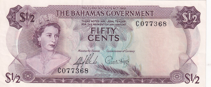 Bahamas, 1/2 Cent, 1965, UNC(-), p17a
Queen Elizabeth II Portrait
Estimate: US...