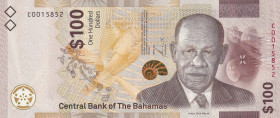 Bahamas, 100 Dollars, 2021, UNC, p82
Estimate: USD 200-400