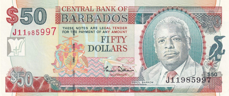 Barbados, 50 Dollars, 2000, UNC, p64
Estimate: USD 75-150