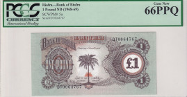 Biafra, 1 Pound, 1968/1969, UNC, p5a
PCGS 66 PPQ
Estimate: USD 25-50