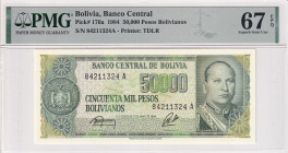 Bolivia, 50.000 Pesos, 1984, UNC, p170a
PMG 67 EPQ, High condition 
Estimate: USD 25-50