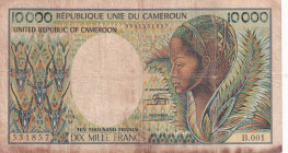 Cameroun, 10.000 Francs, 1981, VF, p20
Stained
Estimate: USD 25-50