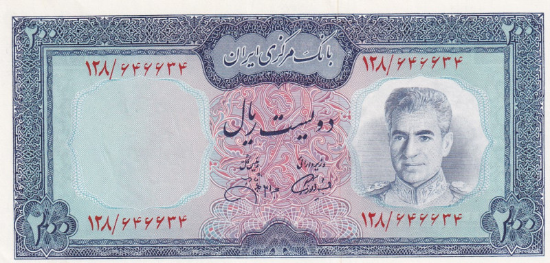 Iran, 200 Rials, 1971/1973, UNC, p92c
Estimate: USD 30-60