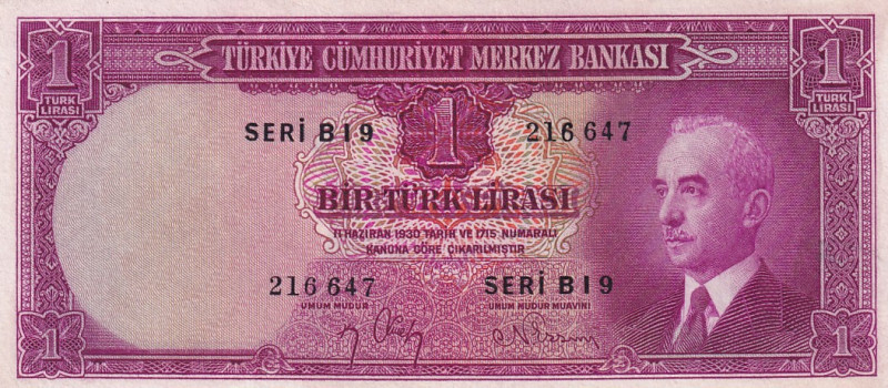 Turkey, 1 Lira, 1942, UNC(-), p135, 2.Emission
Kat yok, düzeltme var.
Estimate...