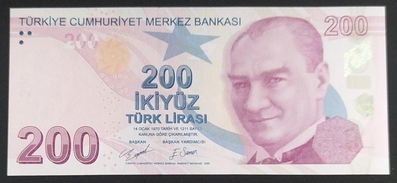 Turkey, 200 Lira, 2020, UNC, p227d, 9.Emission
Estimate: USD 20-40