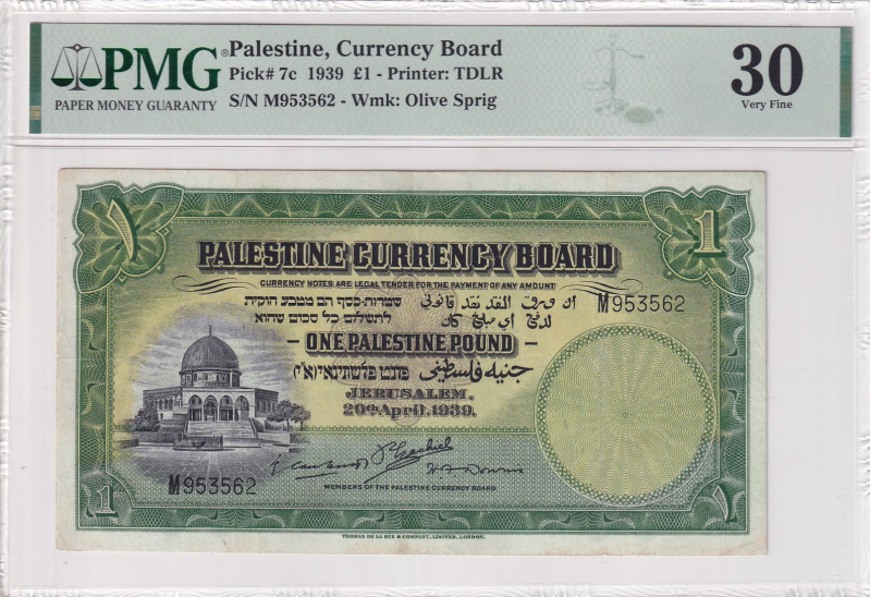 Palestine, 1 Pound, 1939, VF, p7c
PMG 30
Estimate: USD 1.250-2.500