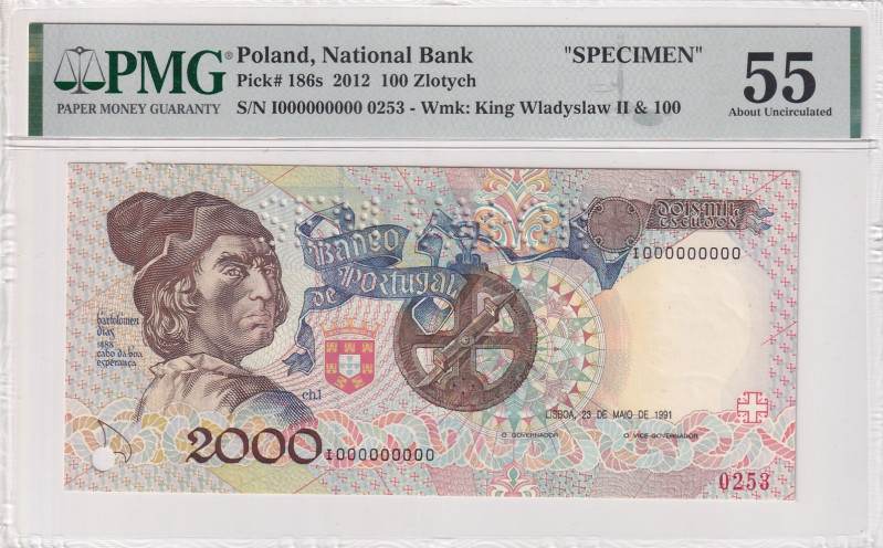 Poland, 100 Zlotych, 2012, AUNC, p186s, SPECIMEN
PMG 55
Estimate: USD 150-300