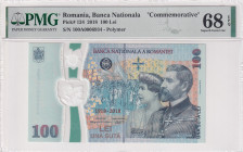 Romania, 100 Lei, 2018, UNC, p124
PMG 68 EPQ, High Condition 
Estimate: USD 70-1.500