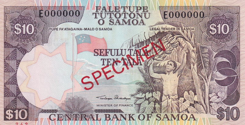 Samoa, 10 Tala, 2002/2005, UNC, p34as, SPECIMEN
Estimate: USD 20-40