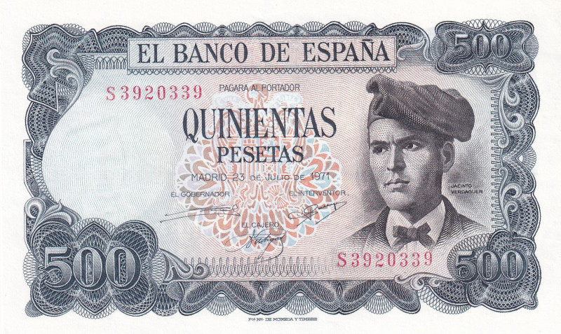 Spain, 500 Pesetas, 1971, UNC(-), p153a
Estimate: USD 20-40