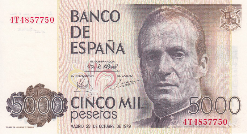 Spain, 5.000 Pesetas, 1979, UNC, p160
Estimate: USD 50-100