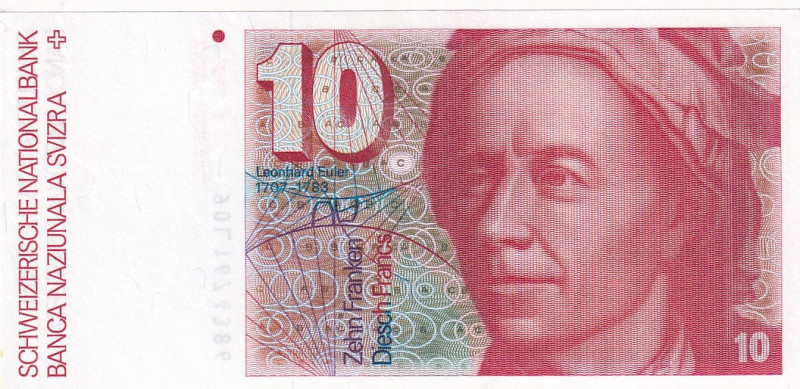 Switzerland, 10 Franken, 1990, UNC, p53h
Estimate: USD 20-40