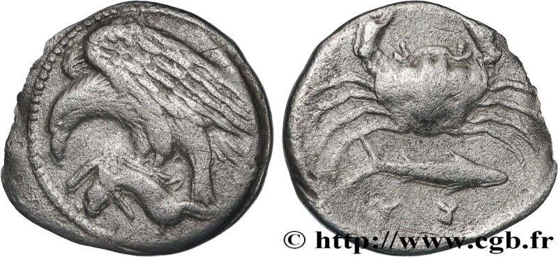 SICILY - AKRAGAS
Type : Hemidrachme 
Date : c. 413-406 AC. 
Mint name / Town : S...