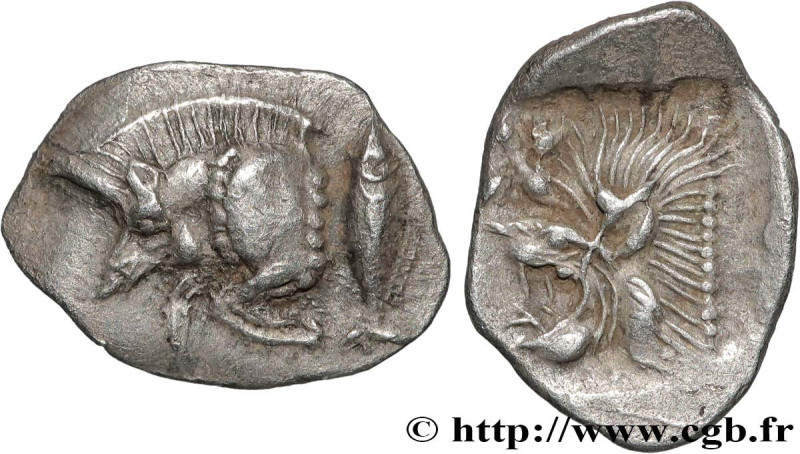 MYSIA – KYZIKOS / CYZICUS
Type : Hemiobole 
Date : c. 480-450 AC. 
Mint name / T...