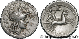 POMPONIA
Type : Denier serratus 
Date : 118 AC. 
Mint name / Town : Narbonne 
Metal : silver 
Millesimal fineness : 950  ‰
Diameter : 20  mm
Orientati...