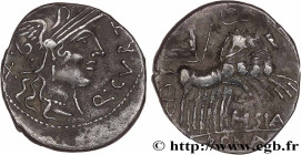 CURTIA
Type : Denier 
Date : 116-115 AC. 
Mint name / Town : Rome 
Metal : silver 
Millesimal fineness : 950  ‰
Diameter : 19,5  mm
Orientation dies :...