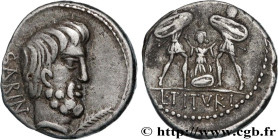 TITURIA
Type : Denier 
Date : 89 AC. 
Mint name / Town : Rome 
Metal : silver 
Millesimal fineness : 950  ‰
Diameter : 17,5  mm
Orientation dies : 6  ...