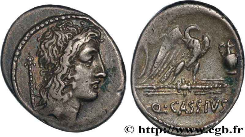 CASSIA
Type : Denier 
Date : 55 AC. 
Mint name / Town : Rome 
Metal : silver 
Mi...