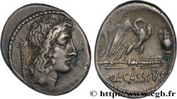 CASSIA
Type : Denier 
Date : 55 AC. 
Mint name / Town : Rome 
Metal : silver 
Millesimal fineness : 950  ‰
Diameter : 18,5  mm
Orientation dies : 7  h...
