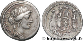 BRUTUS
Type : Denier 
Date : 54 AC. 
Mint name / Town : Rome 
Metal : silver 
Millesimal fineness : 950  ‰
Diameter : 20  mm
Orientation dies : 3  h.
...