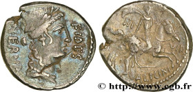 LICINIA
Type : Denier 
Date : 47 AC. 
Mint name / Town : Rome 
Metal : silver 
Millesimal fineness : 950  ‰
Diameter : 17,5  mm
Orientation dies : 5  ...