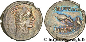 PAPIA
Type : Denier 
Date : 45 AC. 
Mint name / Town : Rome 
Metal : silver 
Millesimal fineness : 950  ‰
Diameter : 19  mm
Orientation dies : 9  h.
W...