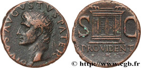 AUGUSTUS
Type : As 
Date : 22/23-30 ou 31-37 
Mint name / Town : Rome 
Metal : copper 
Diameter : 27  mm
Orientation dies : 6  h.
Weight : 10,91  g.
R...