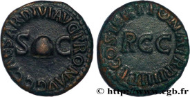 CALIGULA
Type : Quadrans 
Date : 40 
Mint name / Town : Rome 
Metal : copper 
Diameter : 17,5  mm
Orientation dies : 6  h.
Weight : 3,48  g.
Obverse l...