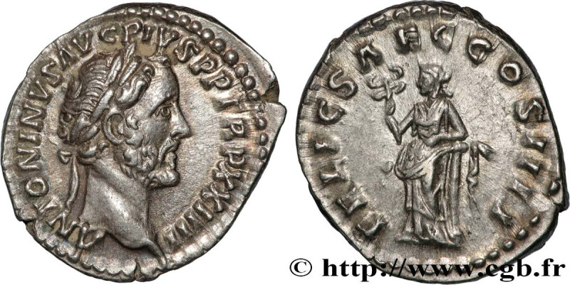 ANTONINUS PIUS
Type : Denier 
Date : 160-161 
Mint name / Town : Rome 
Metal : s...