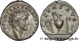 MARCUS AURELIUS
Type : Denier 
Date : 142 
Mint name / Town : Rome 
Metal : silver 
Millesimal fineness : 850  ‰
Diameter : 18  mm
Orientation dies : ...