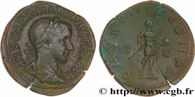 GORDIAN III
Type : Sesterce 
Date : fin 240 
Mint name / Town : Rome 
Metal : copper 
Diameter : 33  mm
Orientation dies : 12  h.
Weight : 22,69  g.
R...