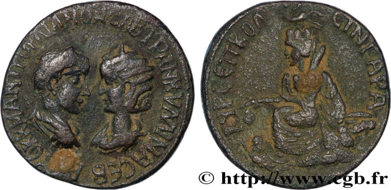 GORDIANUS III and TRANQUILLINA
Type : Tetrassaria 
Date : 242-244 
Mint name / T...