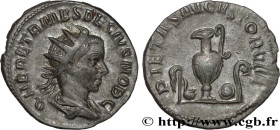 HERENNIUS ETRUSCUS
Type : Antoninien 
Date : 250 
Mint name / Town : Rome 
Metal : billon 
Millesimal fineness : 400  ‰
Diameter : 20  mm
Orientation ...
